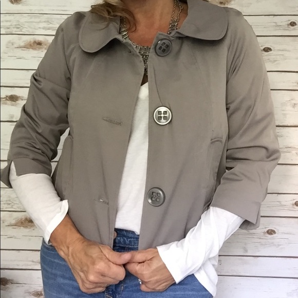 Vertigo Paris Spring Cropped Jacket Taupe … - Picture 7 of 7